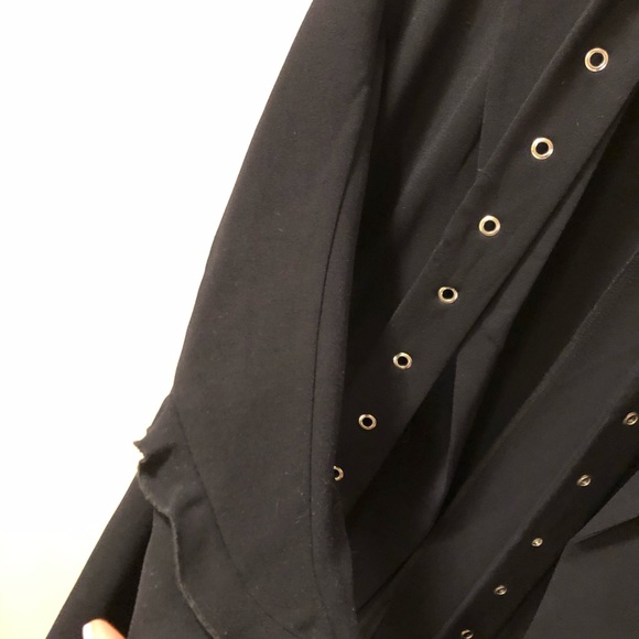 Navy Zara trench coat with ruffle sleeves - Picture 5 of 6